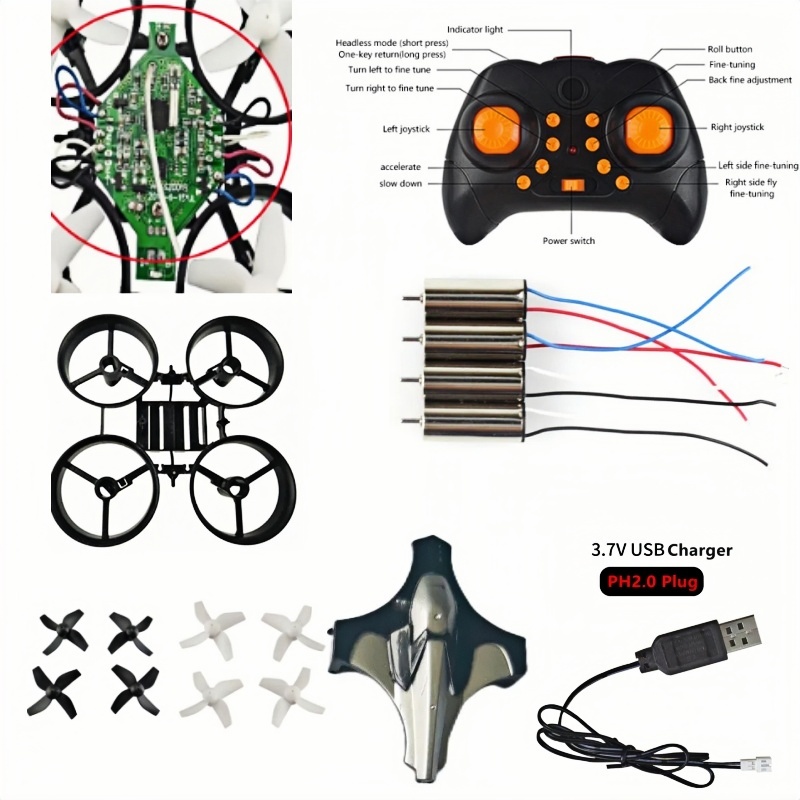 Drone Battery Adapter - Kit complet de drone DIY 2.4G